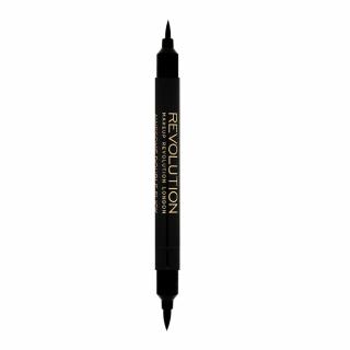 Revolution Awersome Double Flick Thick And Thin Podwójny Eyeliner Czarny