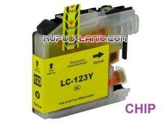 LC123Y XL tusz do Brother (CELTO) tusz Brother MFC-J6520DW, Brother DCP-J552DW, Brother MFC-J870DW, Brother MFC-J470DW, Brother DCP-J152W