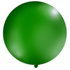 Balon 1m, okrągły, Pastel c. zielony, 1szt.