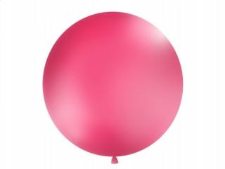 Balon 1m, okrągły, Pastel fuksja, 1szt.