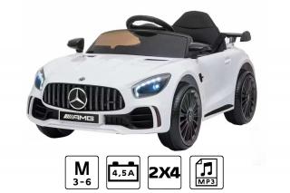Mercedes GTR Biały Samochód na akumulator dla dziecka