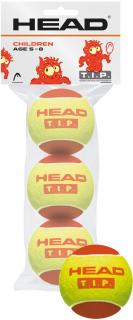 Piłki tenisowe juniorskie HEAD T.I.P. Red 3szt.