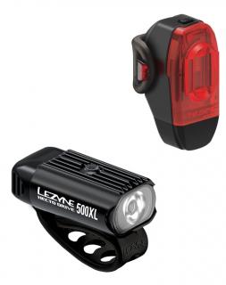 Zestaw lampek rowerowych Lezyne Hecto Drive 500XL-Przód 500lm+KTV 10lm USB Ładowane USB / 500 lumenów przód / 10 lumenów tył / mocowanie uniwersalne / gwarancja