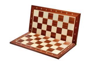 Deska szachowa składana nr 6 (z opisem) mahoń/jawor (intarsja)