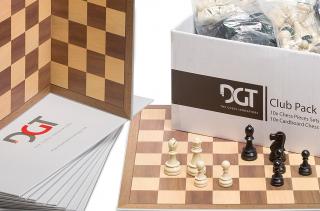 DGT CLUB PACK  (10 x zestaw: figury + szachownice)