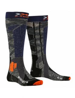 Skarpety narciarskie X-Socks SKI RIDER UNISEX 4.0 Stone Grey/Melange Blue