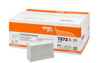 SavePlus jednorazowy ręcznik papierowy V 21,5x22cm 2w 15x200 listków biały SavePlus jednorazowy ręcznik papierowy V 21,5x22cm biały 15x200 listków