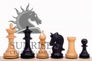 Figury szachowe Corinthian 4,25'' hebanizowane Chess Pieces/Figury szachowe - Made in India