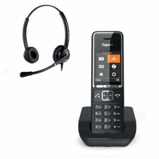 Telefon bezprzewodowy z słuchawką call center Gigaset 550 + Platora Pro-D