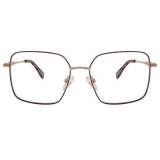 Havana Brown Okulary kwadratowe, metalowe