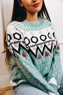 SWETER AMELIE BŁĘKIT