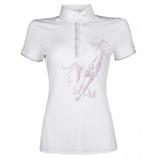 Koszulka HKM konkursowa Rimini Horse Print biała