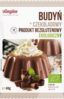Budyń czekoladowy bezglutenowy ekologiczny 40g - Amylon