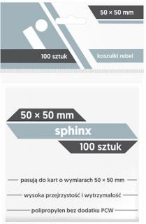 Koszulki na karty Rebel (50x50 mm) "Sphinx", 100 sztuk