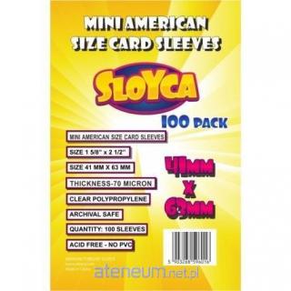 Koszulki na karty Sloyca (41x63 mm) "Mini American", 100 sztuk