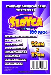 Koszulki na karty Sloyca (56x87 mm) "Standard American Premium", 100 sztuk