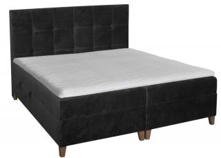 INTARO A15 łóżko kontynentalne 160x200 drewniane nóżki