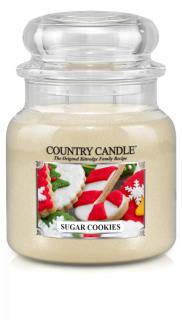 Country Candle - Sugar Cookies - Średni słoik (453g) 2 knoty
