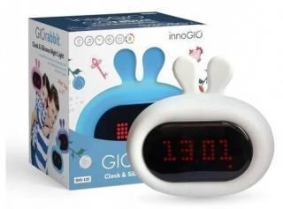 Zegarek budzik lampka nocna silikonowa 3w1 królik GioRabbit 14cm GIO-135 InnoGio