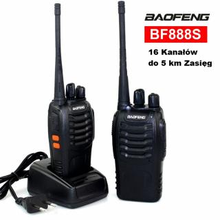 ZESTAW 2 sztuki  Baofeng BF 888S - radiotelefon profesjonalny 400-470 Mhz