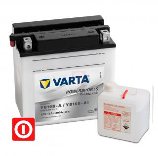 Akumulator Varta + kwas YB16B-A1 16Ah 200A