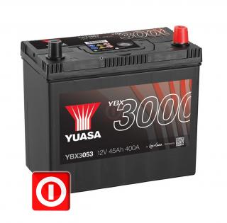 Akumulator YUASA YBX3053 45 Ah 400A P+ HONDA Civic