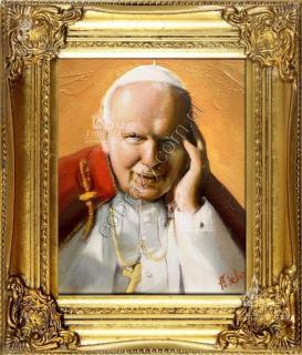 7.Obraz malowany Jan Paweł II