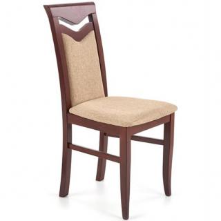 Krzesło CITRONE Ciemny Orzech/Beżowy