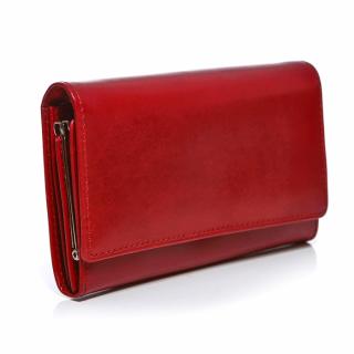Czerwony portfel damski skórzany MID BW53