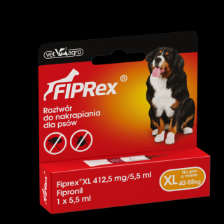 Fiprex preparat weterynaryjny na pchły i kleszcze dla psów od 40 do 60 kg XL