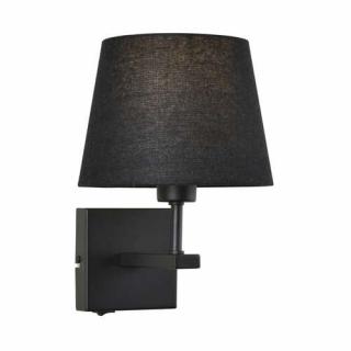 Italux Norte WL-1122-1-A-BM-RO-BL kinkiet lampa ścienna 1x60W E27 czarny/czarny