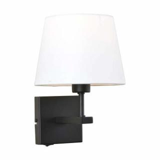 Italux Norte WL-1122-1-A-BM-RO-WH kinkiet lampa ścienna 1x60W E27 czarny/biały