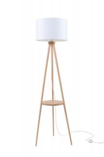 Lampa stojąca w stylu skandynawskim AUSTIN 1 z półką