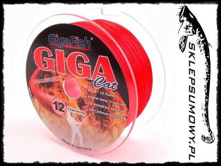 Giga Cat 0,50mm 47kg 1m Fluo Czerwona - Giga Fish