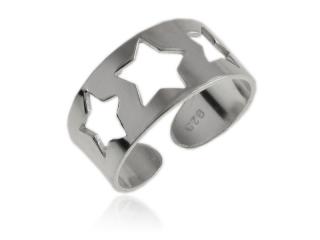 Pierścionek srebrny na palec u stopy Gwiazdy ps061 - 1,9g.