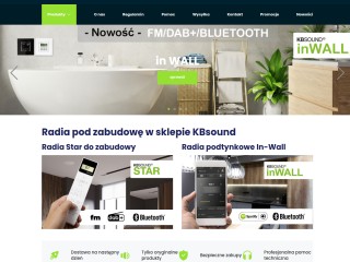 Radia do zabudowy - Radia bluetooth do kuchni i łazienki | kbsound.pl