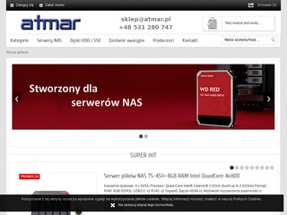 Sklep internetowy z serwerami plików NAS QNAP Synology WD