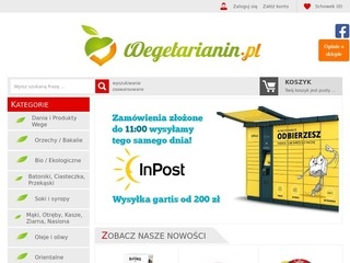 Wegetarianin.pl - Sklep ze zdrową żywnością oraz produktami bezglutenowymi