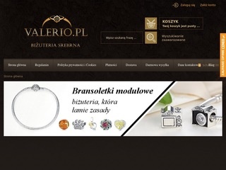 Biżuteria srebrna, sklep internetowy - Valerio