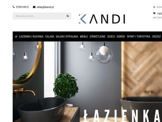 Wyposażenie łazienek, kuchni, sypialni i salonu sklep online - Kandi.pl